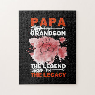 Großvater Quotes Papa und Grandson Puzzle