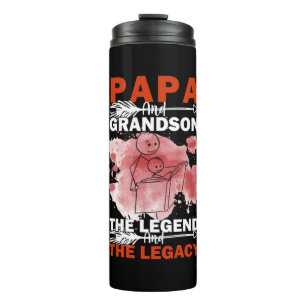 Großvater Quotes   Papa und Grandson Thermosbecher