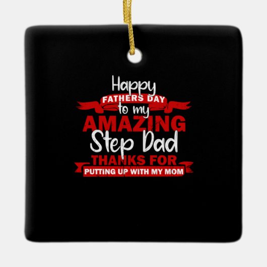 Großvater Quotes | Phantastisch Step Daddy Keramikornament (Vorderseite)