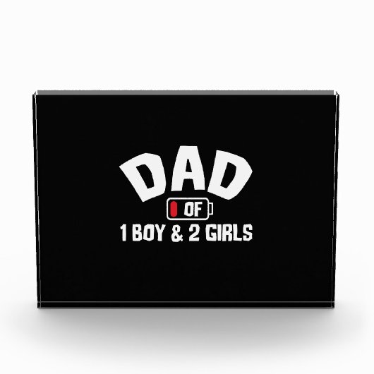 Großvater Quotes | Vater eines Jungen Fotoblock (Vorderseite)