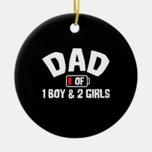 Großvater Quotes Vater eines Jungen Keramik Ornament