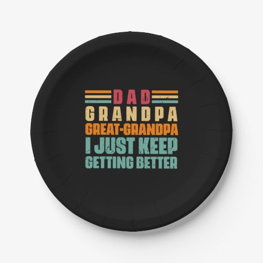Großvater Quotes | Vater Großer Opa Pappteller (Vorderseite)
