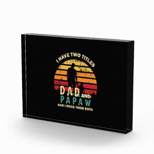 Großvater Quotes | Vater und Papa I rocken Fotoblock (Rechts)