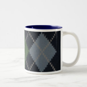 Großvater-Rauten-Tasse Zweifarbige Tasse