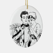 Großvater Russell Swigert, das zu Großmutter 1917 Keramik Ornament (Rechts)