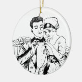 Großvater Russell Swigert, das zu Großmutter 1917 Keramik Ornament (Links)