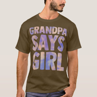 Großvater sagt Mädchen Geschlecht offenbaren Schwa T-Shirt