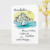 Großvater Sailboat Stadt Geburtstag Karte (Gelbe Blume)