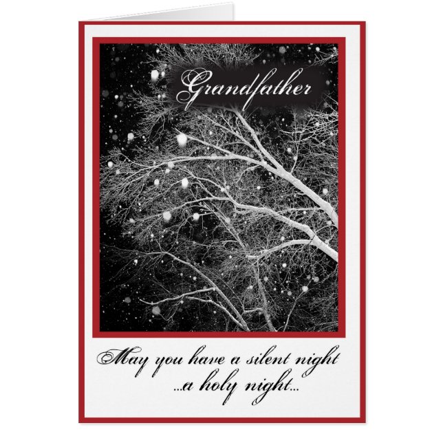 Großvater, Schwarz & Weiß Weihnachtsgebäck (Vorne)