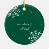 Großvater | Sentimental Foto Keepake Weihnachten Keramik Ornament (Hinten)