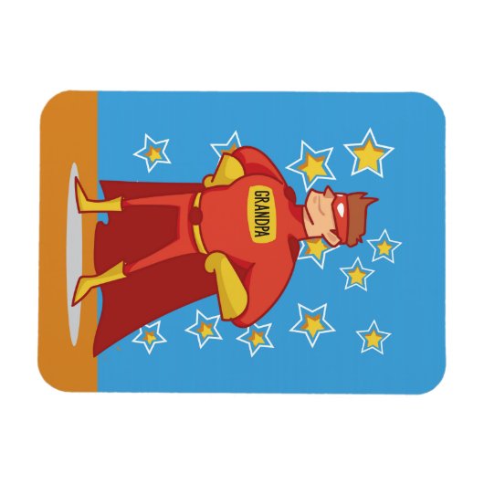 Großvater Superheld am Vatertag Magnet (Horizontal)