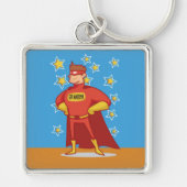 Großvater Superheld am Vatertag Schlüsselanhänger (Vorne)