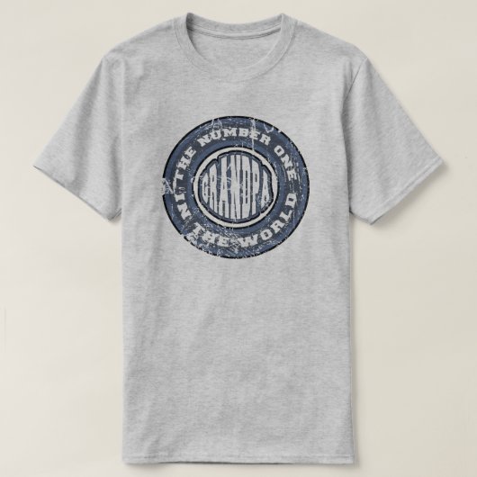 Großvater-T - Shirt der Nr.-1 beunruhigt (Design vorne)