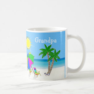 GROSSVATER Tassen-Strand-Themed Kaffee-Tassen Kaffeetasse