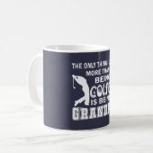 Großvater über Golf Kaffeetasse (Vorderseite Links)
