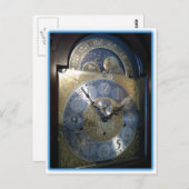 Großvater-Uhr-Gesicht Postkarte (Vorne/Hinten)