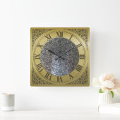 Großvater-Uhr-Gesicht Quadratische Wanduhr (Zuhause)