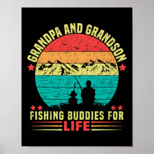 Großvater und Großfischer, die für das Leben 1 Poster