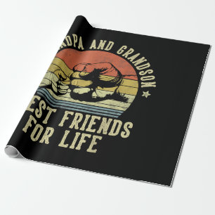 Großvater und Großvater Beste Freunde des Lebens Geschenkpapier