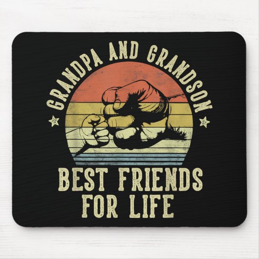 Großvater und Großvater Beste Freunde des Lebens Mousepad (Vorne)