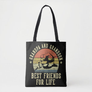 Großvater und Großvater Beste Freunde des Lebens Tasche