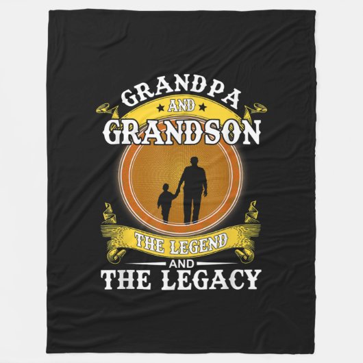Großvater und Großvater das Vermächtnis und das Ve Fleecedecke (Vorderseite)