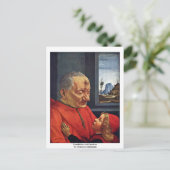 Großvater und Großvater von Domenico Ghirlandaio Postkarte (Stehend Vorderseite)