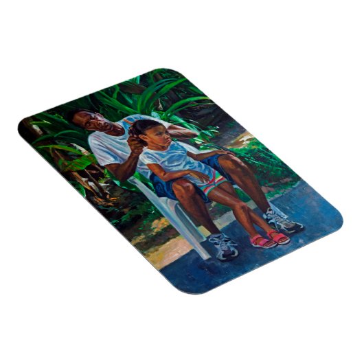 Großvater und Kind 2010 Magnet (Rechte Seite)