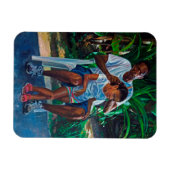 Großvater und Kind 2010 Magnet (Horizontal)