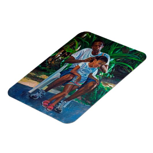 Großvater und Kind 2010 Magnet (Linke Seite)