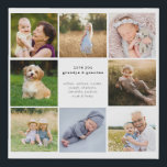 Großvater und Oma Family Foto Grid Künstlicher Leinwanddruck<br><div class="desc">Opa & Oma Foto Gitter Imitate Leinwand. Diese Leinwand der Wandkunst verfügt über 8 Fotos und anpassbaren Text. Die Fotos und Texte können einfach mit beliebigen Fotos und Texten angepasst werden. Maßgeschneiderte Foto-Leinwand machen Großeltern große Geschenke für Weihnachten,  Geburtstage,  Mütter Tag,  Väter Tag und jeden anderen besondere Anlass.</div>