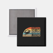 Großvater-Vater Magnet (Vorderseite/Rückseite)