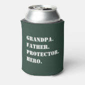 Großvater Vater Protector Helden Text Vatertag Dosenkühler (Kanne Rückseite)