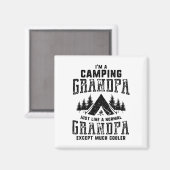 Großvater Vatertag Geschenk Camping Opa Männer Magnet (Vorderseite/Rückseite)