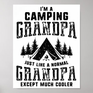 Großvater Vatertagsgeschenk Camping Opa Männer Poster