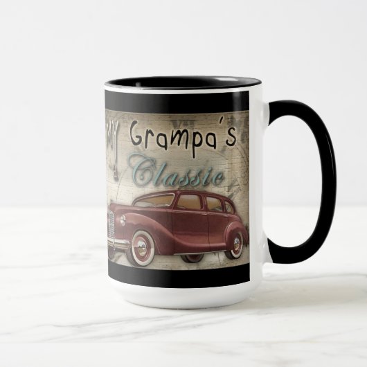 Großvater-Vintage Auto-Kaffee-Tasse Tasse (Rechts)