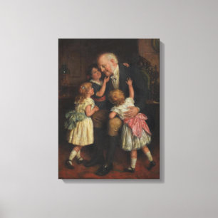 Großvater (von Joseph Clark) Leinwanddruck