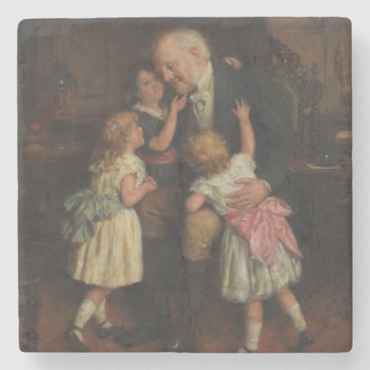 Großvater (von Joseph Clark) Steinuntersetzer (Vorderseite)