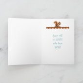 Großvater von uns NUTS Spaß Eichhörnchen Kunst Karte (Innenseite)