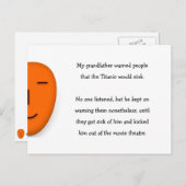 Großvater warnte Titanic Sink Funny Spaß Joke Postkarte (Vorne/Hinten)