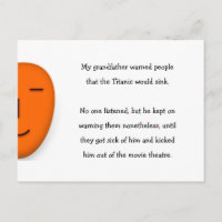 Großvater warnte Titanic Sink Funny Spaß Joke