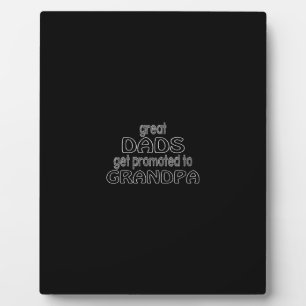 Großväter werden zum Großvater befördert Fotoplatte