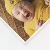 Großvater Wir Liebe Sie | Moderne Herz-FotoCollage Fleecedecke (Ecke)