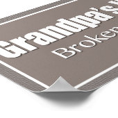 Großvater-Workshop-Poster Poster (Ecke)