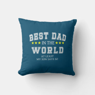 Großvater Zitate   Bester Vater der Welt Kissen