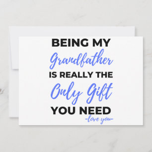 Großvater zu sein ist wirklich das einzige Geschen Feiertagskarte