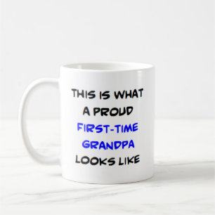 Großvater zum ersten Mal, stolz Kaffeetasse