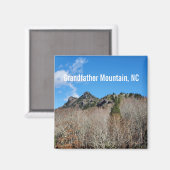 Großvaterberg, North Carolina Magnet (Vorderseite/Rückseite)