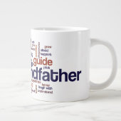 Großväterliche Wort-Wolke Jumbo-Tasse (Rechts)