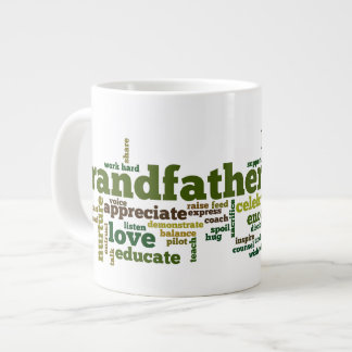 Großväterliche Wort-Wolke Jumbo-Tasse